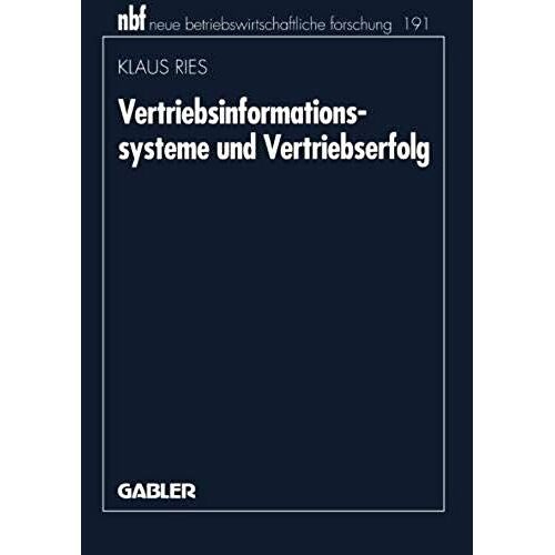 Vertriebsinformationssysteme Und Vertriebserfolg