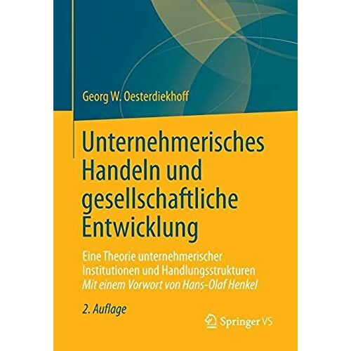 Unternehmerisches Handeln Und Gesellschaftliche Entwicklung
