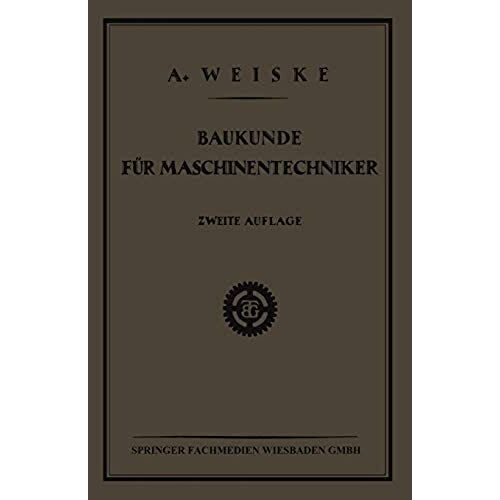 Baukunde Für Maschinentechniker