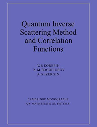 Quantum Inverse Scattering Method And Correlation Functions