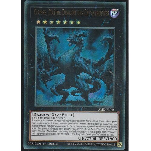 Carte Yu-Gi-Oh - Eclipse Maitre Dragon Des Catastrophes - Alin-Fr048 - Ultra-Rare
