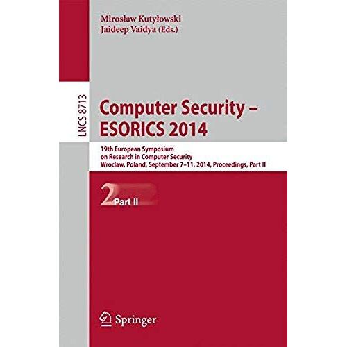 Computer Security - Esorics 2014