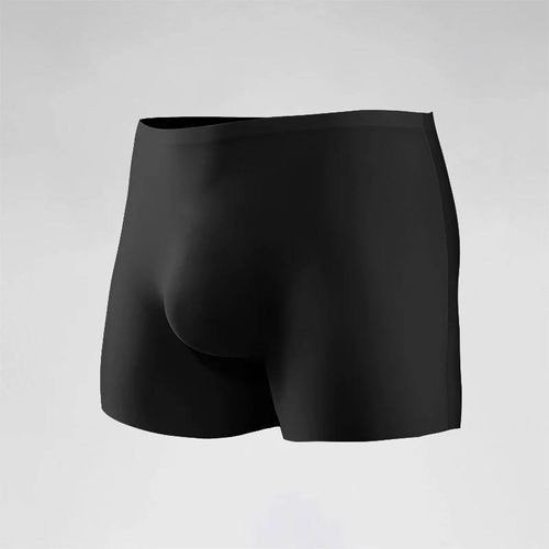 Sous-Vêtements Pour Hommes,Boxeurs En Soie Glacée Avec Estampage 3d,Boxeurs Fins Sans Couture,Shorts Courts De Sport Allongés Pour L'été.Black.2xl