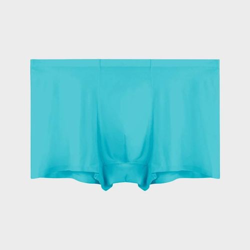 Sous-Vêtements Pour Hommes,Vente En Gros,Boxer En Soie Glacée Sans Couture,Slip Antibactérien,Respirant,Sport D'été,Fin Et Confortable.Menthe.2xl