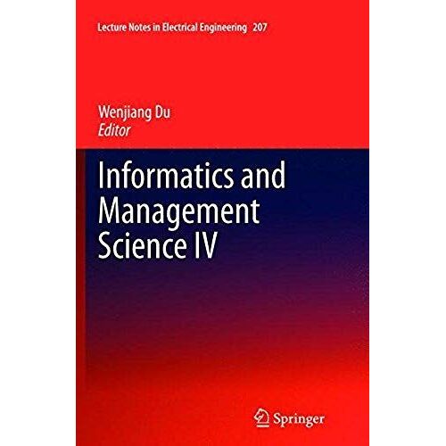 Informatics And Management Science Iv