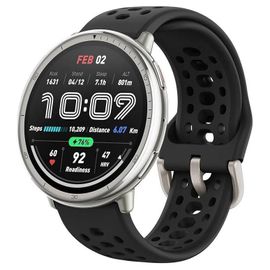 Amazfit Active 2 R Smartwatch 1 32" 2 000nits Mapas Offline Plata Correa Negra