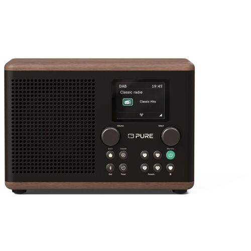 Pure Classic H4 radio numérique Noir/Noyer