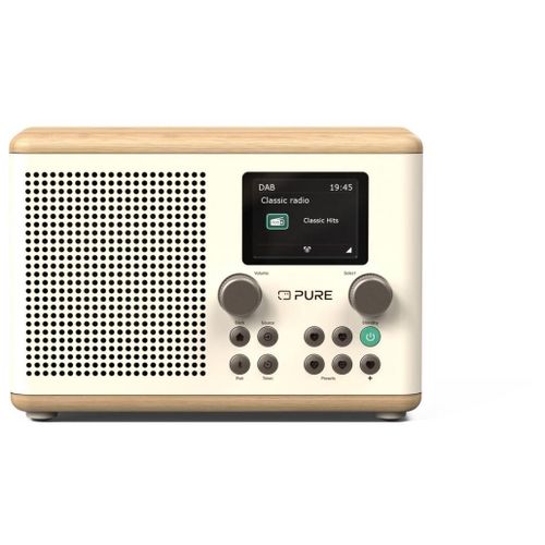 Pure Classic H4 radio numérique Blanc/Chêne