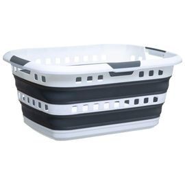 Panier à Linge Pliable 45 L Solide et flexible
