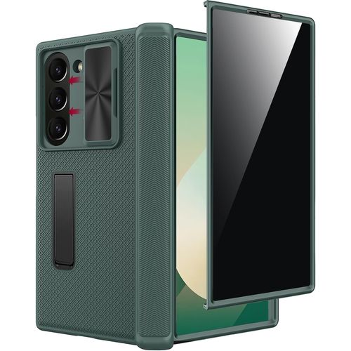 Coque Pour Samsung Galaxy Z Fold 7, [Protective D'écran Anti-Espion][Protection De Charnière][Couvercle Caméra], Antichoc Anti-Rayures Robuste 360° Samsung Z Fold 7 Case Avec Support, Noir