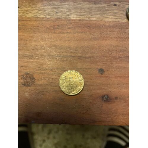 5 Centimes De Francs 1998
