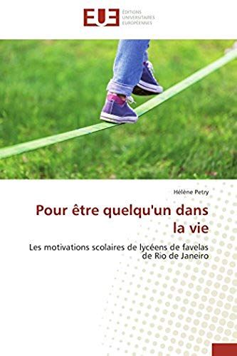 Pour Être Quelqu'un Dans La Vie