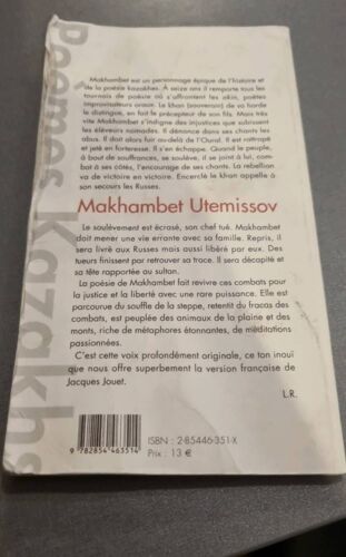 Poèmes Kazakhs - L'armoire Rouge De La Steppe