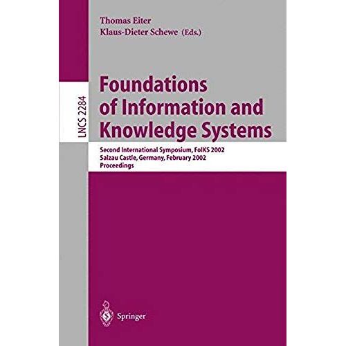 Foundations Of Information And Knowledge Systems