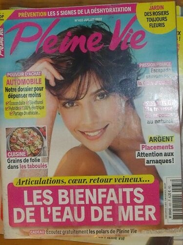 Revue Pleine-Vie N°433 Juillet 2022 Les Bienfaits De L'eau De Mer