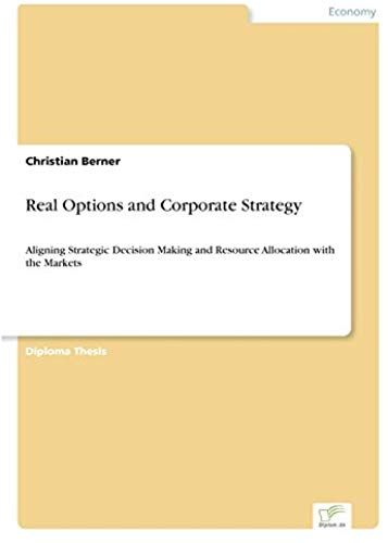 Real Options And Corporate Strategy