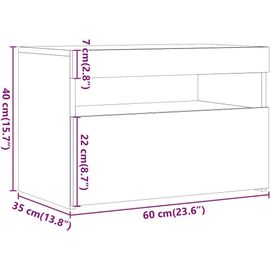 Meuble Tv Avec Lumières Led, Armoire De Télévision, Meuble Télé De Salon, Armoire Basse Salle De Séjour Intérieur, Moderne, Blanc