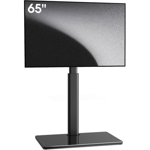 SUBZONAL-Support TV sur Pied pour TV de 32-65 70 Pouces - Pied TV Plus Haut 1095 MM - 1350 MM Pivotant 60° Inclinaison 12° jusqu'à 40 KG Max. VESA 400x400 MM