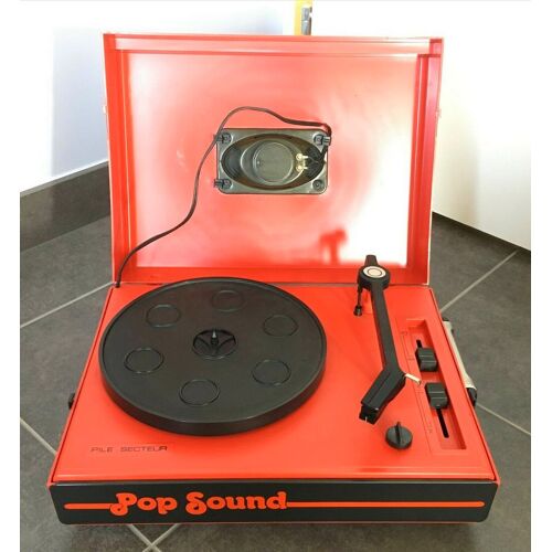 VINTAGE : Tourne Disque 33 / 45 Tours Pop Sound avec Haut-Parleur intégré