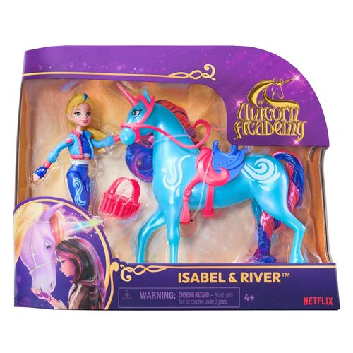 L'ecole Des Licornes Coffret Licorne Et Poupee River Et Isabel Unicorn Academy