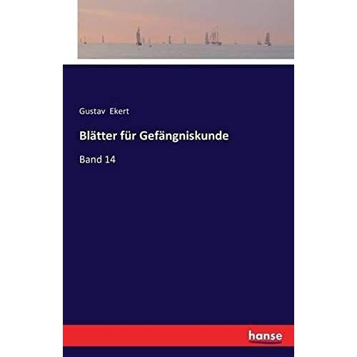 Blätter Für Gefängniskunde