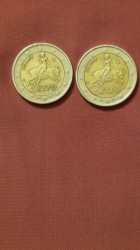 2 Pièces De 2 Euros Eyp 2002 En Bon État