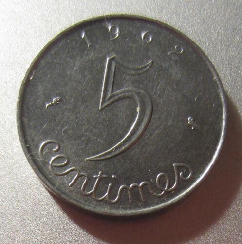 Pièce France 5 Centimes De Francs À L'épi Type Épi 1962