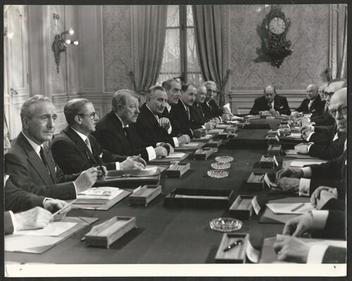 Le Président - Film 1961 Henri Verneuil - 1 Photo Originale D'exploitation De Cinéma - Petite Affiche De 23x29 Cm * Jean Gabin ; Bernard Blier ; Alfred Adam - Roman Georges Simenon