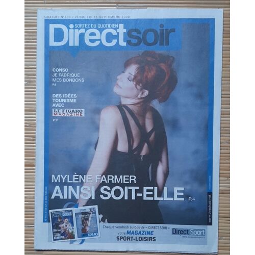 Direct Soir Septembre 2009 - Mylène Farmer - Laurent Blanc