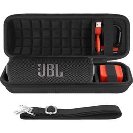 Étui de Transport pour JBL Flip 7 - Enceinte Bluetooth Portable - avec Sangle Réglable - étui Seul - Noir