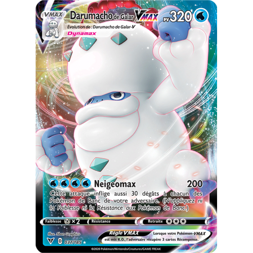 Carte Pokemon Darumacho De Galare Vmax