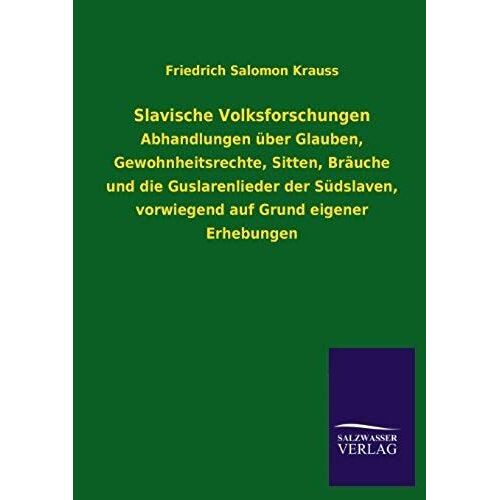 Slavische Volksforschungen