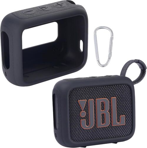 Housse en Silicone Compatible Speaker Case pour JBL Go 4 Enceinte Bluetooth Portable (Comprend Un Manchon en Silicone Uniquement)