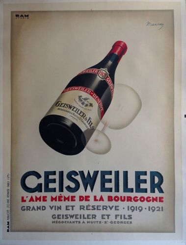 Affiche Geisweiler L'âme Même De La Bourgogne