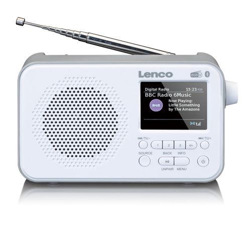 Radio DAB+/FM avec Bluetooth® PDR-036WH Blanc-Gris