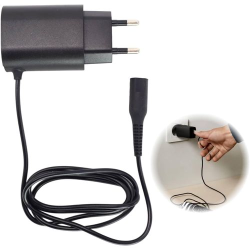 Chargeur 12V 0,4A,Compatible Avec Rasoirs Électriques Braun Séries 9 7 5 3 1 (Ex. 9-725,9-890,9-105,5541,9467Cc,190S-1),Câble D¿Alimentation De Rechange Pour Tondeuses