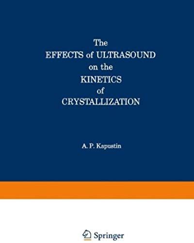 The Effects Of Ultrasound On The Kinetics Of Crystallization