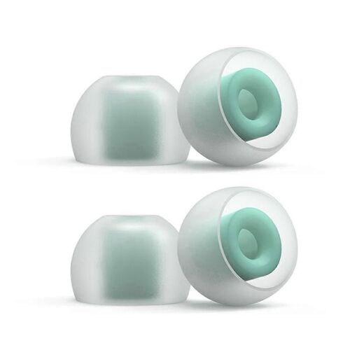 2 paires d'écouteurs d'amélioration des aigus / basses T-APB T300 Écouteurs en silicone souple (T300B + T300T) pour WF1000XM3, S, A