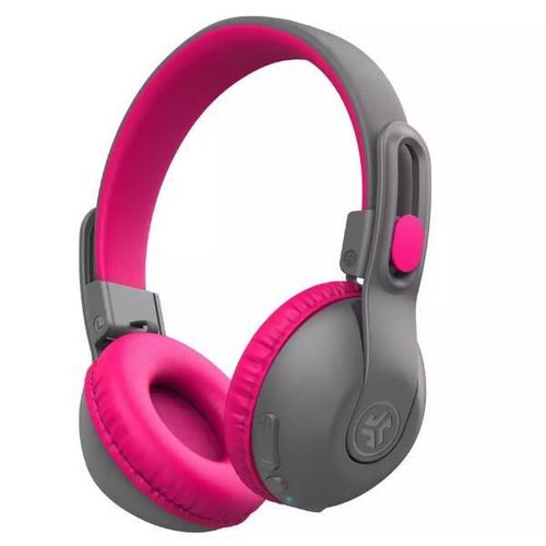 JLab JBuddies Studio 2 Casque Avec fil &sans fil Arceau Appels/Musique USB Type-C Bluetooth Gris, Rose