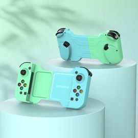 Joycon Gamepad Sans Fil Petite Poignée À Clipser Switch Ns Android Ios Mobile Bluetooth (Bleu Clair Vert Clair)