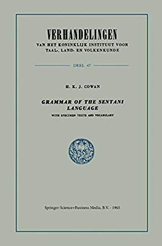 Grammar Of The Sentani Language