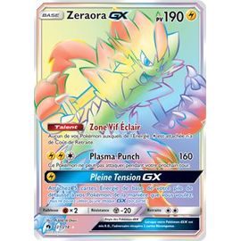 Carte Pokémon Gx Rare Rainbow Zeraora 221/214
