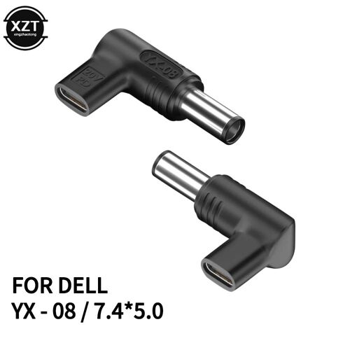 Convertisseur de chargeur pour ordinateur portable USB C femelle vers Dc mâle 100W,pour Asus Lenovo Hp Dell Acer Samsung USB C,connecteur adaptateur de chargeur rapide