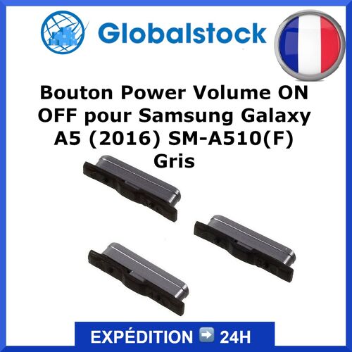 Bouton Power Volume On / Off Pour Samsung Galaxy A5 (2016) Sm-A510(F) Gris