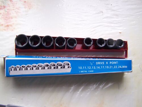 Jeu de 9 douilles pour clé à chocs