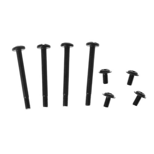 Vis M3x mixtes 6mm 30mm, accessoires de radiateur de refroidissement à eau, vis M3 noires, 8 pièces
