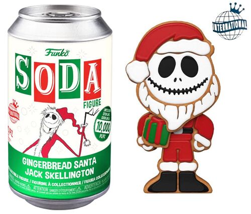 Figurine Funko Pop - L'étrange Noël De M. Jack [Disney] - Jack Père Noël Pain D'épices (Canette Verte) [Avec Chase] (68761)