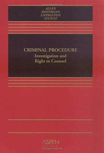 Allen, R: Criminal Procedure
