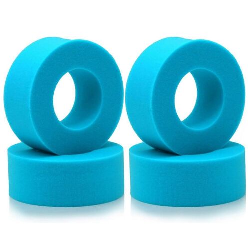 4PCS RC Dual Stage Softer Foam 100-110mm Fit 1.9inch Roues Pneus pour RC Crawler Axial SCX10 90046 TRX4, Bleu