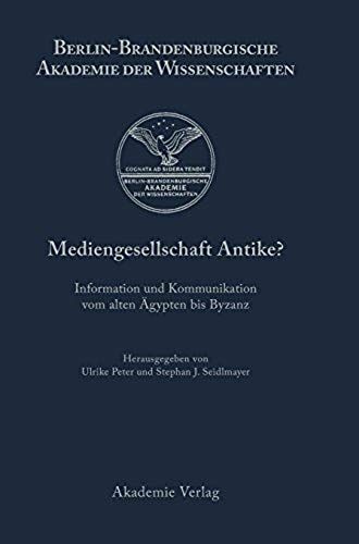 Mediengesellschaft Antike?